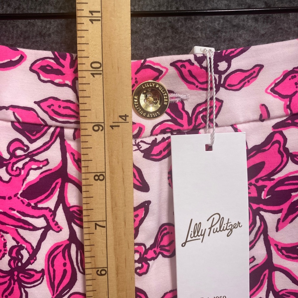 Lilly‎ Pulitzer Gretchen High Rise Shorts Elderflower Blossom Lil Escape Plan 6 - Picture 7 of 9